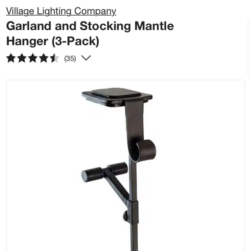 3x stocking holders for thick mantle